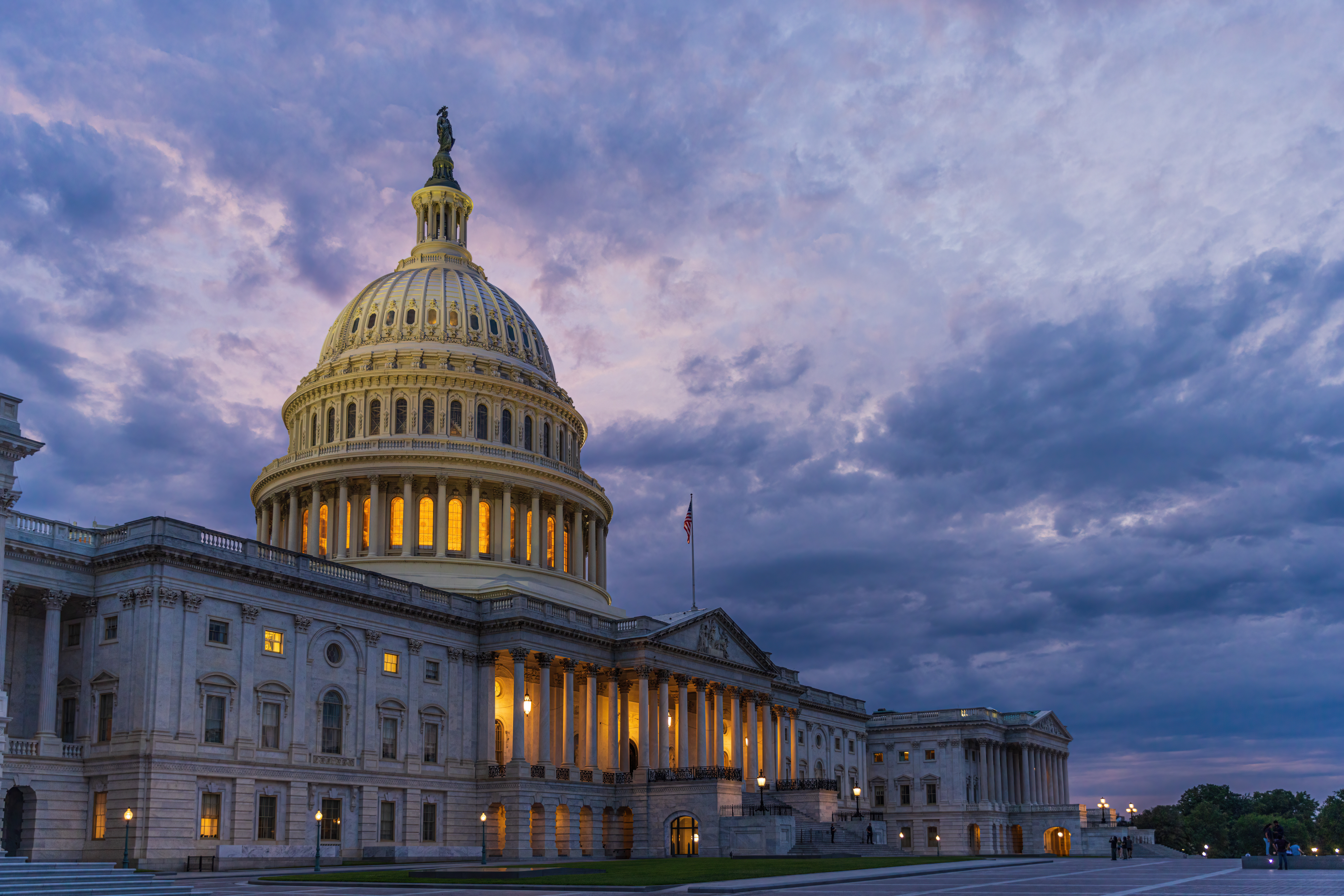 Edificio del Capitolio de los Estados Unidos, Washington D. C., Hora Azul